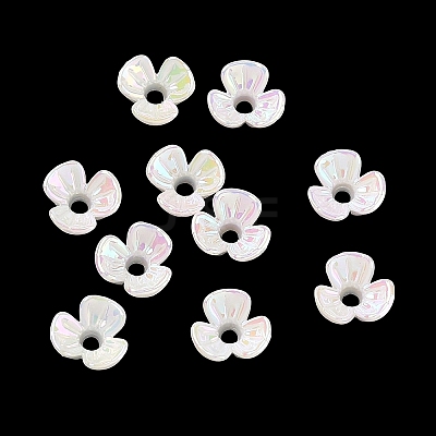 UV Plating Opaque Acrylic Bead Cap OACR-K001-39K-1