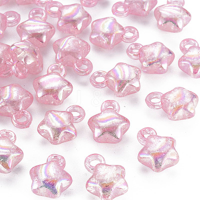 Transparent Crackle Acrylic Pendants LS-MACR-S373-63-L05-1