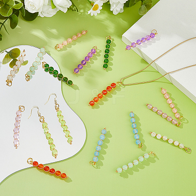 18Pcs 9 Color Natural & Dyed Malaysia Jade Pendants PALLOY-FH00131-1