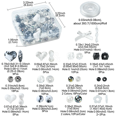 DIY Beaded Stretch Bracelet Making Kit DIY-FS0003-23-1