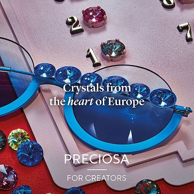 Preciosa® MAXIMA Crystal Round Stones Y-PRC-RASS39-00030-235-1