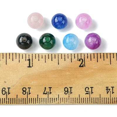25Pcs Round Imitation Cat Eye Resin Beads RESI-FS0001-65B-1