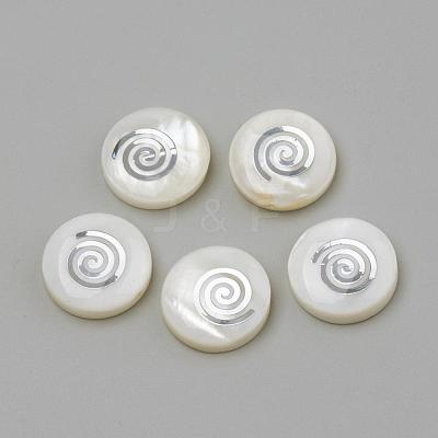 Natural Freshwater Shell Beads SHEL-Q011-004P-1