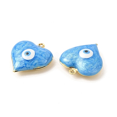 Brass Enamel Pendants KK-E075-03G-1