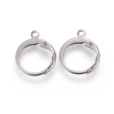 Tarnish Resistant 304 Stainless Steel Leverback Earring Findings X-STAS-I100-19P-1