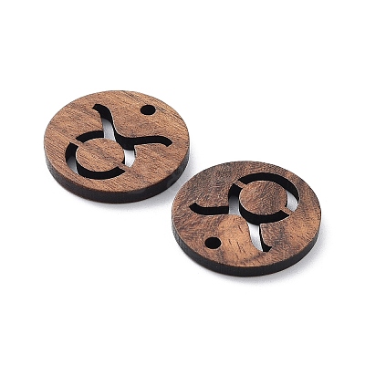 Walnut Wood Laser Cut Pendants WOOD-Q051-06J-1