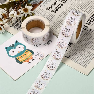 1 Inch Thank You Stickers DIY-G013-A06-1