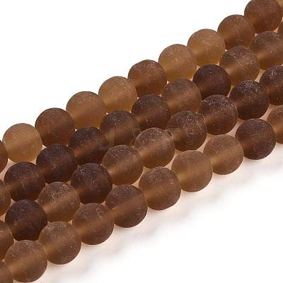 Transparent Glass Beads Strands GLAA-T032-T8mm-MD23-1