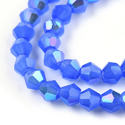 Imitation Jade Electroplate Glass Beads Strands EGLA-A039-J2mm-L04-1