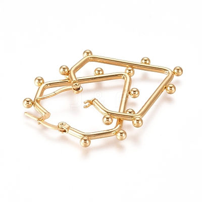 304 Stainless Steel Hoop Earrings X-EJEW-E258-05G-1