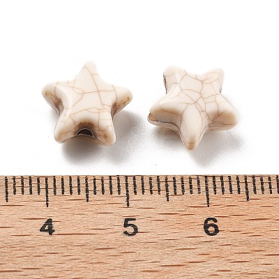 Crackle Opaque Acrylic Beads OACR-Z026-06A-1