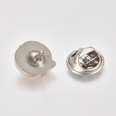Plastic Safety Brooches JEWB-WH0009-29-1