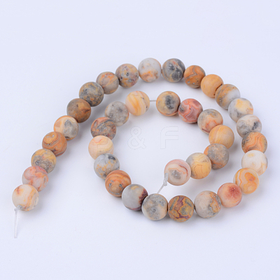 Natural Crazy Lace Agate Beads Strands X-G-Q462-8mm-12-1