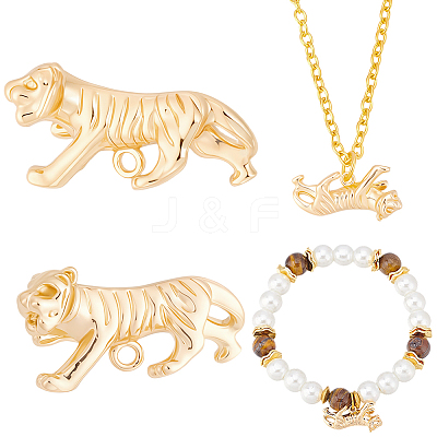 10Pcs Brass Pendants KK-BBC0027-36-1