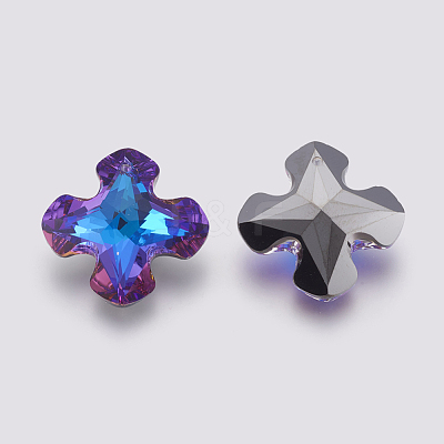 K9 Glass Rhinestone Pendants X-GLAA-K034-B05-1