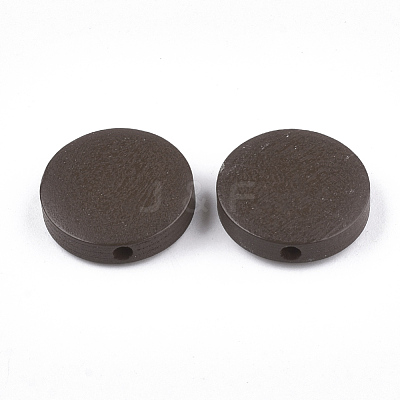 Painted Natural Wood Beads WOOD-S049-02B-01-1