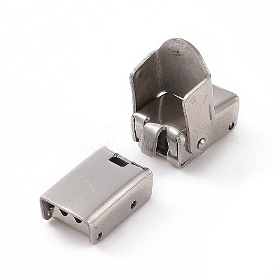 Tarnish Resistant 201 Stainless Steel Watch Band Clasps LS-STAS-P221-22A-P-1