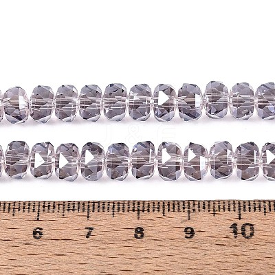 Electroplate Transparent Glass Beads Strands X-EGLA-N022-04A-D15-1