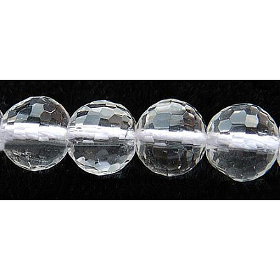 Synthetic Quartz Crystal Beads Strands GSFR6mm187-128-1