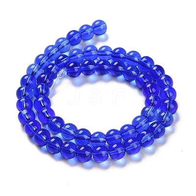 Glass Round Bead Strands GLAA-I028-6mm-07-1