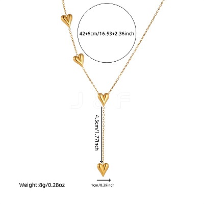 Heart Stainless Steel Pendant Necklaces & Link Bracelets Sets WGCB0A8-01-1