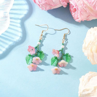 304 Stainless Steel Dangle Earrings EJEW-MZ00587-01-1