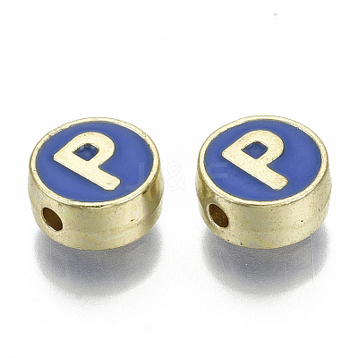 Alloy Enamel Beads X-ENAM-S122-028P-NR-1