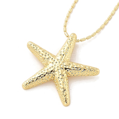 Brass Pendant Necklaces LS-NJEW-S385-05B-G-1