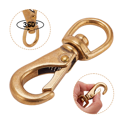 Brass Swivel Clasps KK-AR0001-93A-1