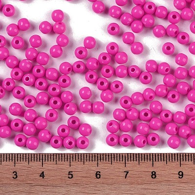 Opaque Acrylic Beads SACR-A007-01C-27-1