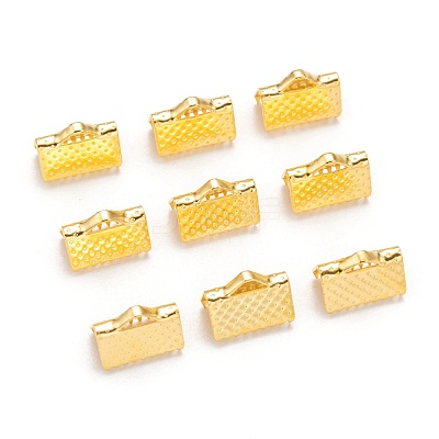 Iron Ribbon Crimp Ends E143Y-G-1