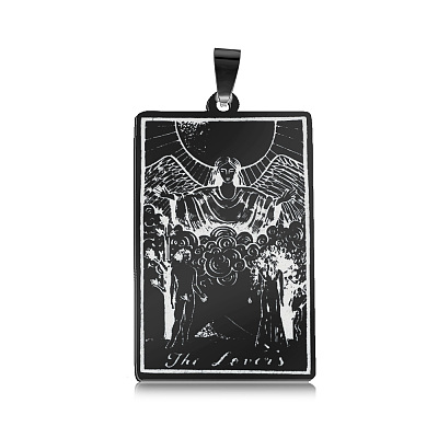 201 Stainless Steel Pendants STAS-S105-LA461-10-1