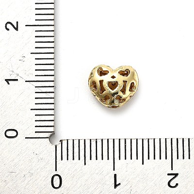 Brass Micro Pave Cubic Zirconia Beads KK-L229-076A-G-1