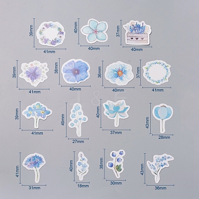 Flower Series Decals DIY-WH0161-38F-1