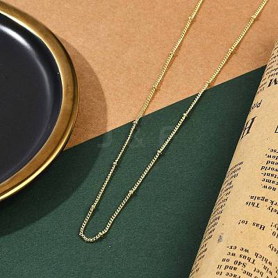 Rack Plating Brass Satellite Chain Necklaces for Women NJEW-H049-01G-1