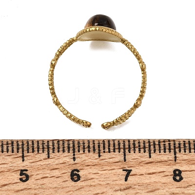 304 Stainless Steel Cuff Open Rings for Women GG-CBA7994-01G-08-1
