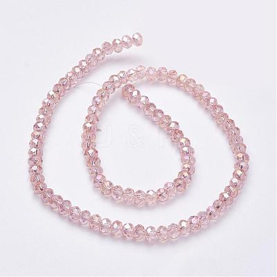Electroplate Glass Beads Strands EGLA-D020-6x4mm-69-1