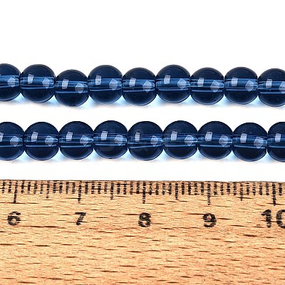 Transparent Glass Beads Strands GLAA-T032-T6mm-28-1