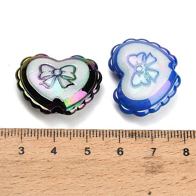 Plating Printed Opaque Acrylic Beads AC-CBA49BC-03-1