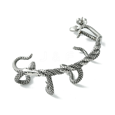 316 Surgical Stainless Steel Cuff Earrings EJEW-E300-16AS-03-1