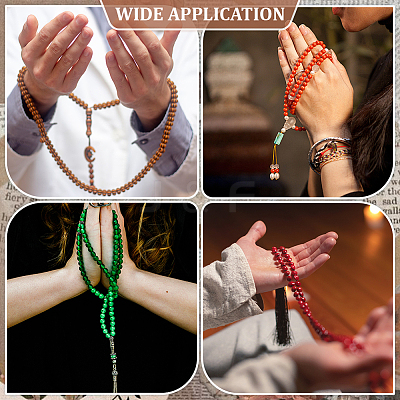 4Pcs 4 Colors Prayer Rosary Bracelets BJEW-PH0004-62-1