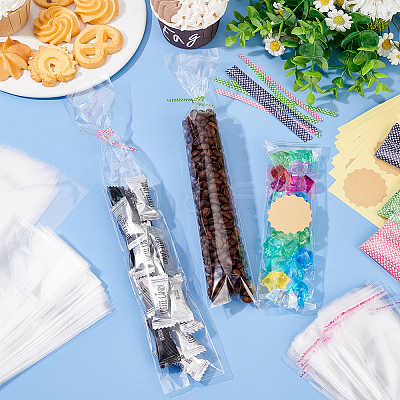 DIY 300Pcs 3 Size OPP Cellophane Packaging Bag DIY-OC0010-27-1