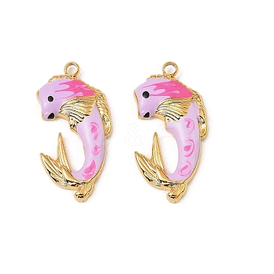 304 Stainless Steel Enamel Pendants STAS-T068-78A-02-1