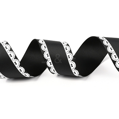 Polyester Printed Grosgrain Ribbon OCOR-I010-06F-1
