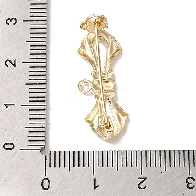 Brass Brooches Findings KK-M285-34KCG-1