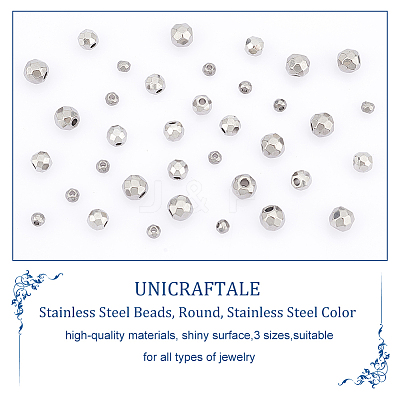 36Pcs 3 Style 201 Stainless Steel Beads STAS-UN0045-50-1