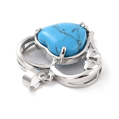 Synthetic Turquoise Pendants G-C236-01F-P-RS-1