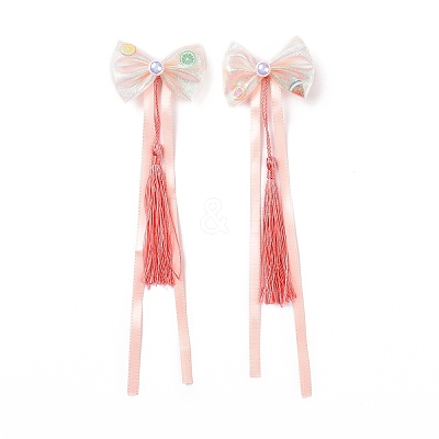 Bowknot Long Ribbon Alligator Hair Clip LS-PHAR-D013-03C-1