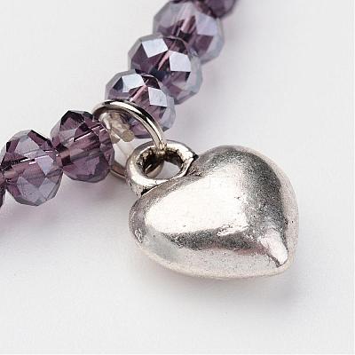Glass Beads Stretch Bracelets BJEW-JB02450-1