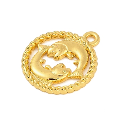 Twelve Constellations Alloy Pendants PALLOY-Q006-01F-G-1